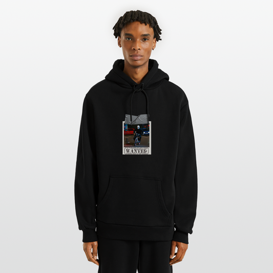 Organic Relaxed Hoodie Made in EU - SOLID BLACK