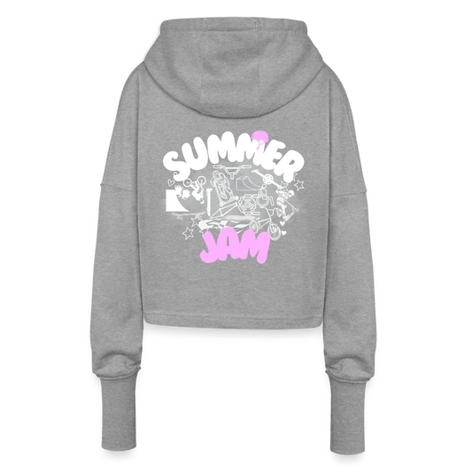 Cropped Women’s Hoodie - heather grey