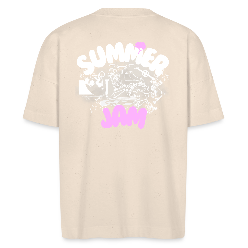 Summer Pink Stanley/Stella Unisex Oversize Bio-T-Shirt BLASTER - Naturweiß