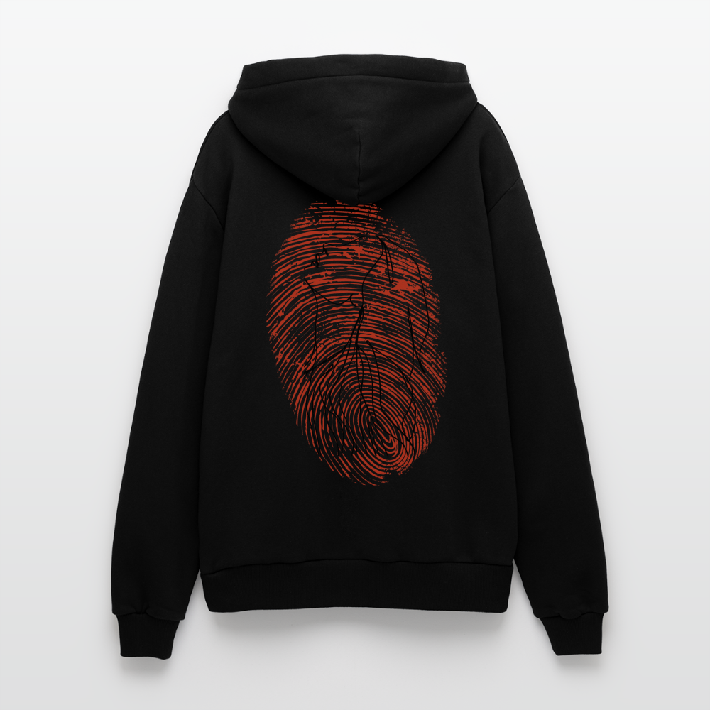 Organic Relaxed Hoodie Made in EU - SOLID BLACK