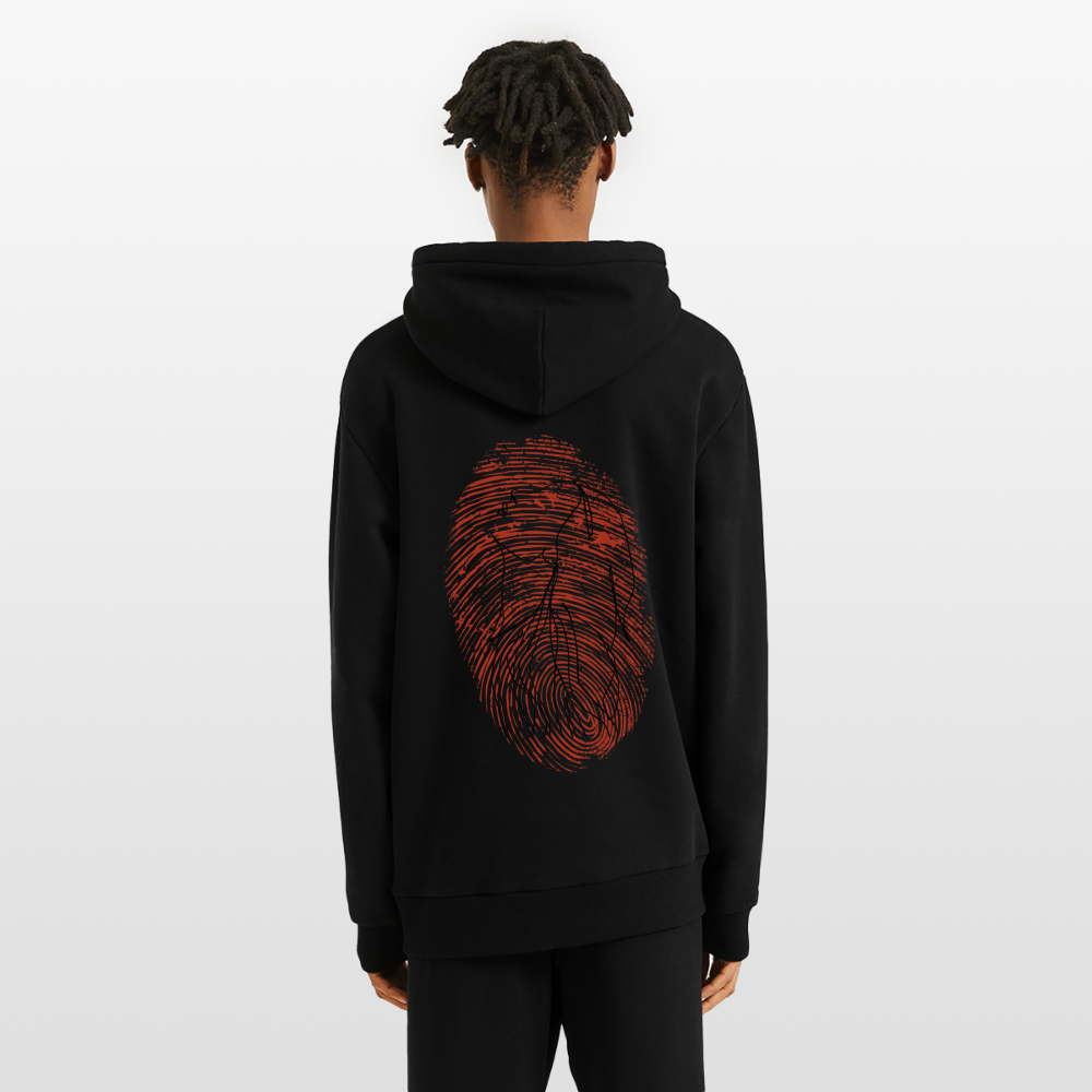 Organic Relaxed Hoodie Made in EU - SOLID BLACK