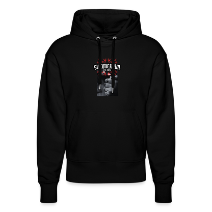 Smoking Kills Stanley/Stella SLAMMER Unisex Relaxed Fit Organic Hoodie - black