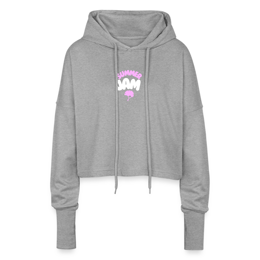 Cropped Women’s Hoodie - heather grey