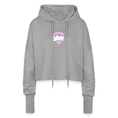 Cropped Women’s Hoodie - heather grey
