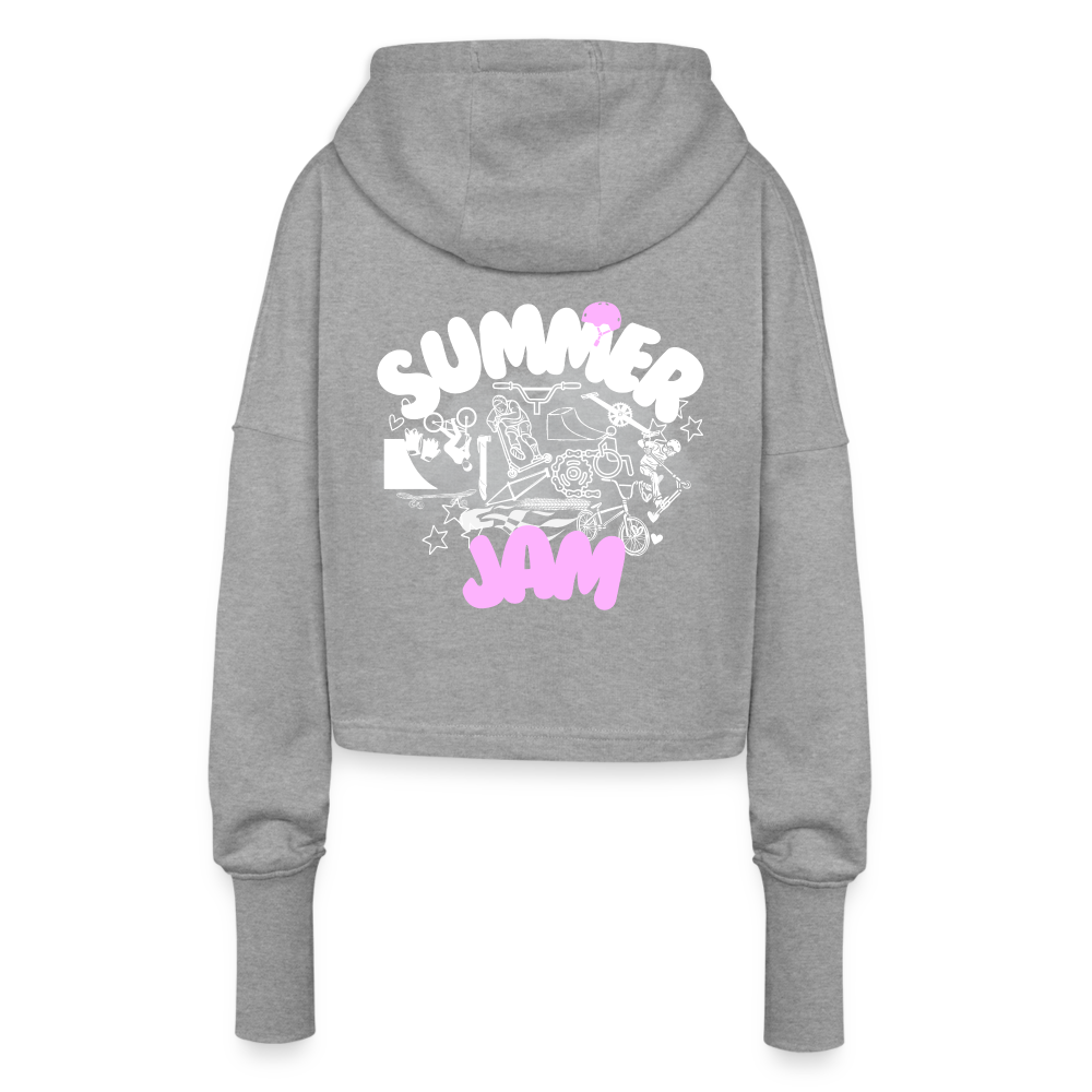 Cropped Women’s Hoodie - heather grey