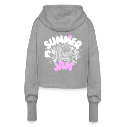 Cropped Women’s Hoodie - heather grey