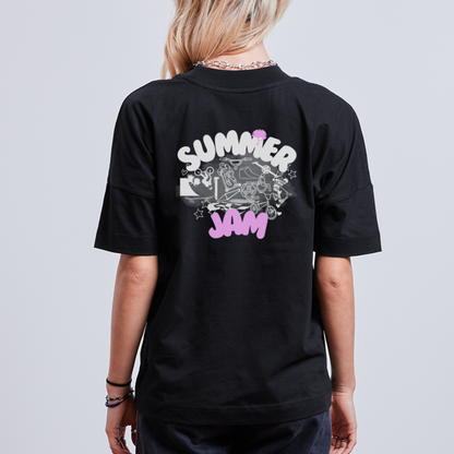 Summer Pink Stanley/Stella Unisex Oversize Bio-T-Shirt BLASTER - Schwarz