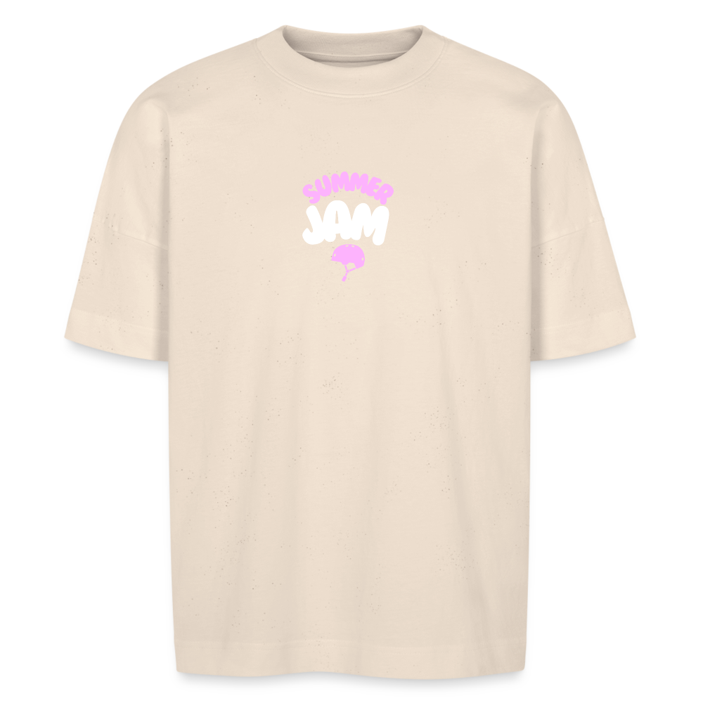Summer Pink Stanley/Stella Unisex Oversize Bio-T-Shirt BLASTER - Naturweiß