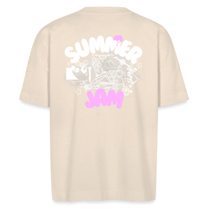 Summer Pink Stanley/Stella Unisex Oversize Bio-T-Shirt BLASTER - Naturweiß