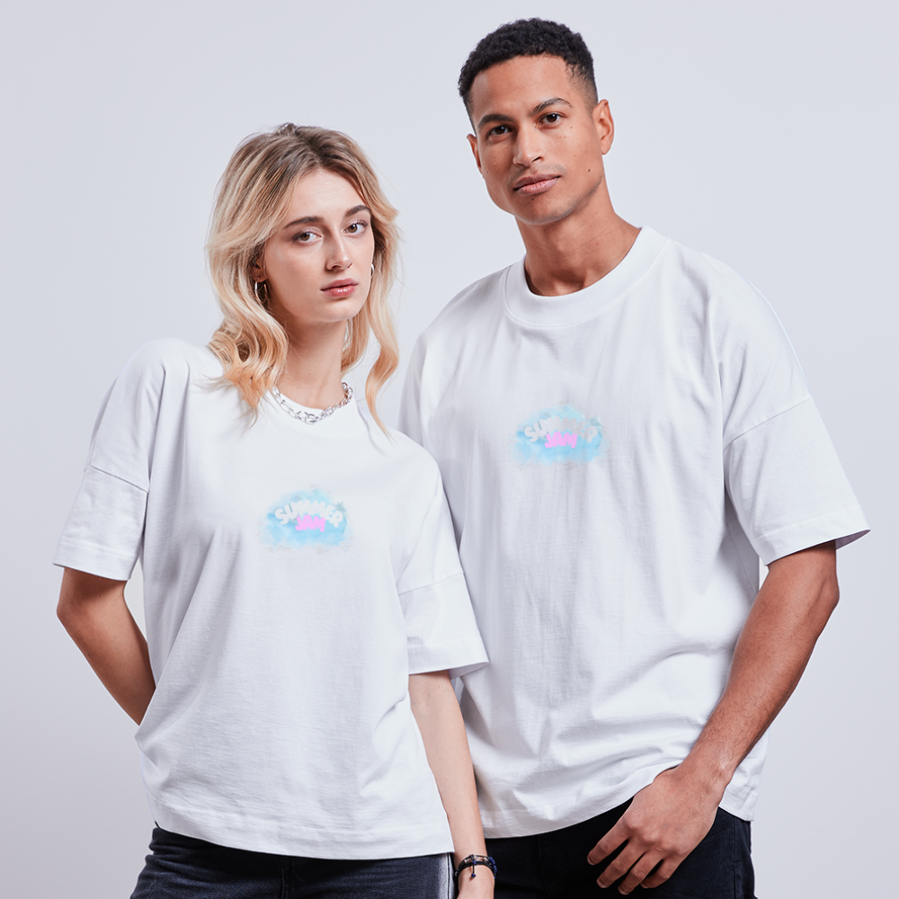 Ben Sky Bike  Stanley/Stella Unisex Oversize Bio-T-Shirt BLASTER - Weiß