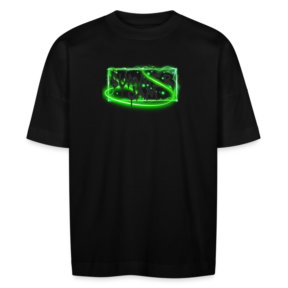 Electric Leon  unisex oversize organic T-shirt - Schwarz