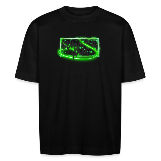 Electric Leon  unisex oversize organic T-shirt - Schwarz