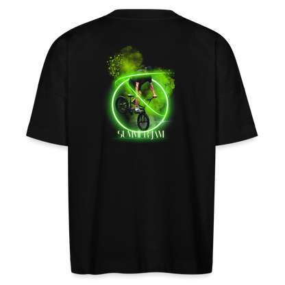 Electric Leon  unisex oversize organic T-shirt - Schwarz