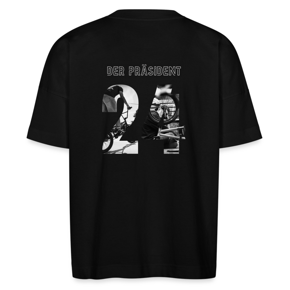 Der Präsident  unisex oversize organic T-shirt - Schwarz