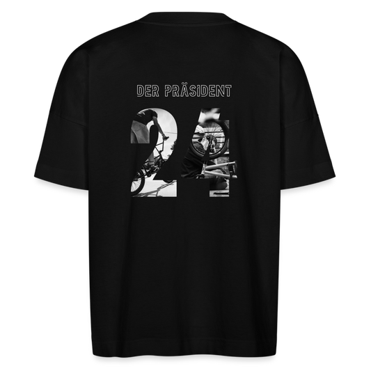 Der Präsident  unisex oversize organic T-shirt - Schwarz