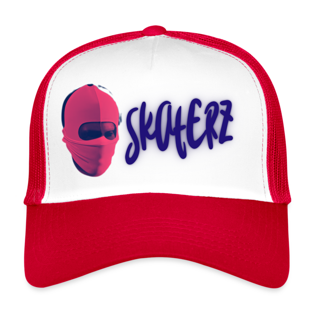 Street Trucker Cap - Weiß/Rot